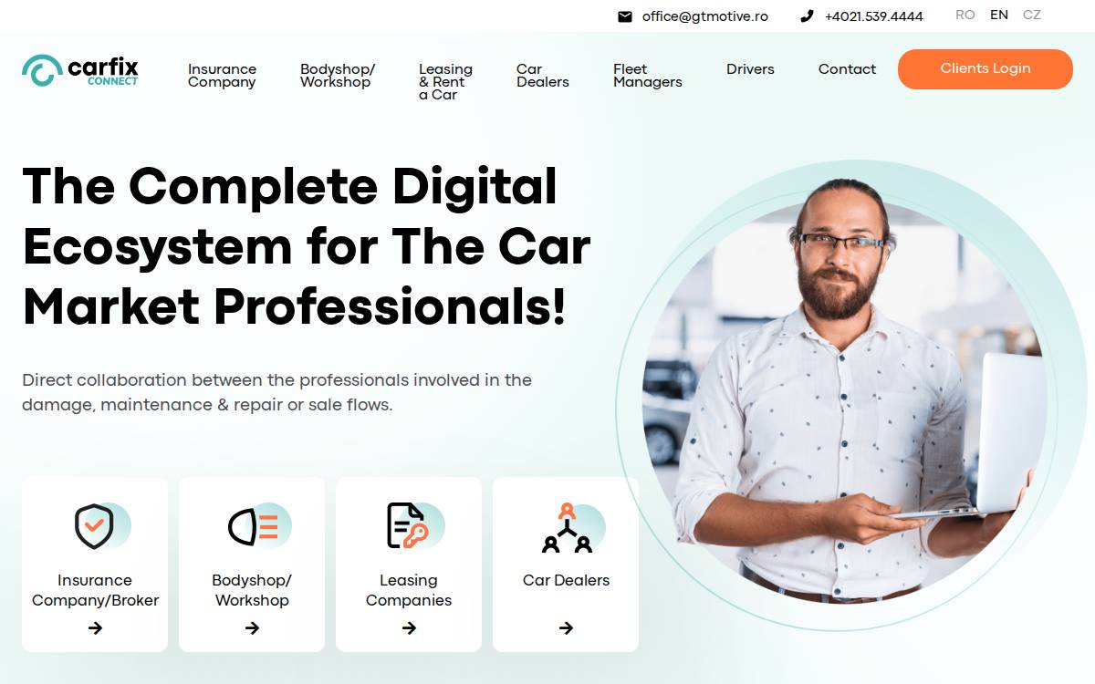 Carfix website preview