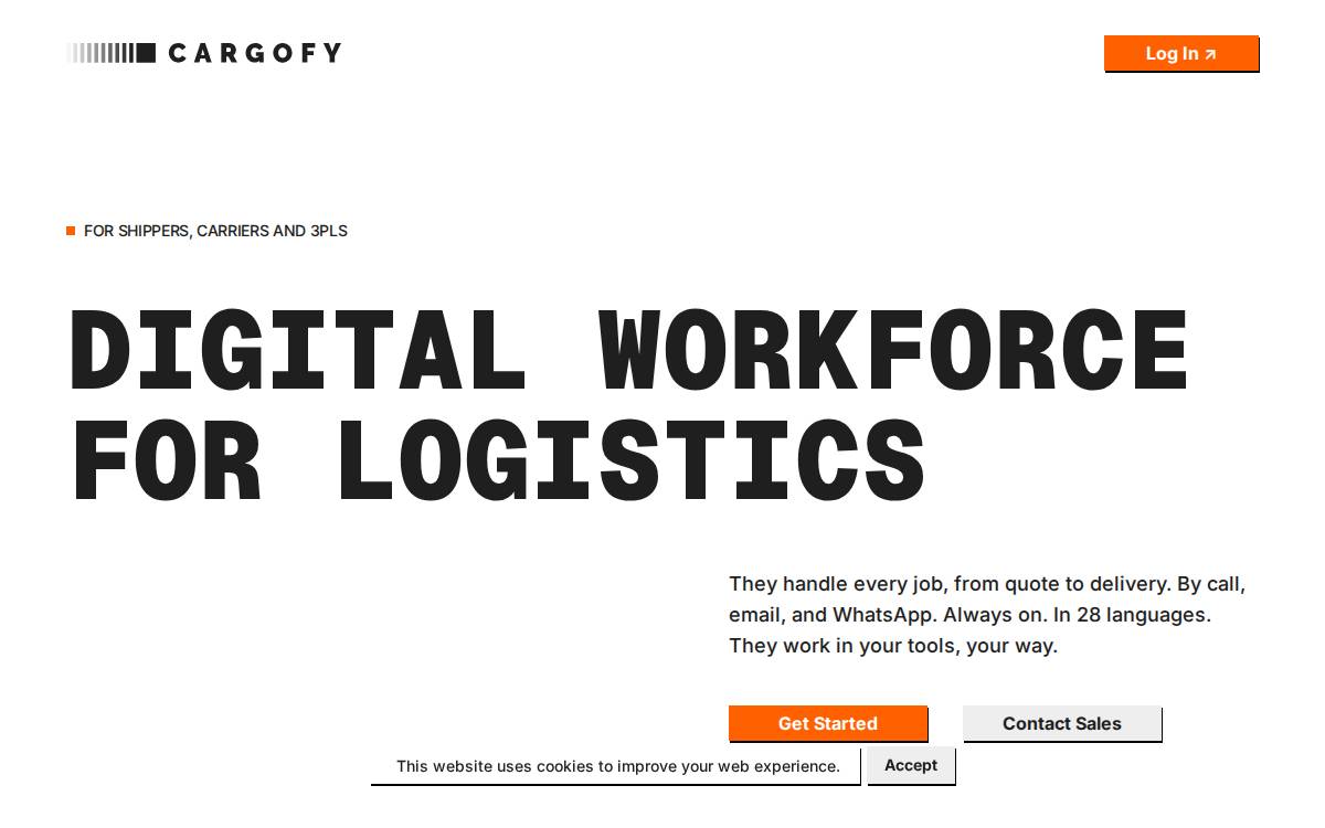 Cargofy website preview