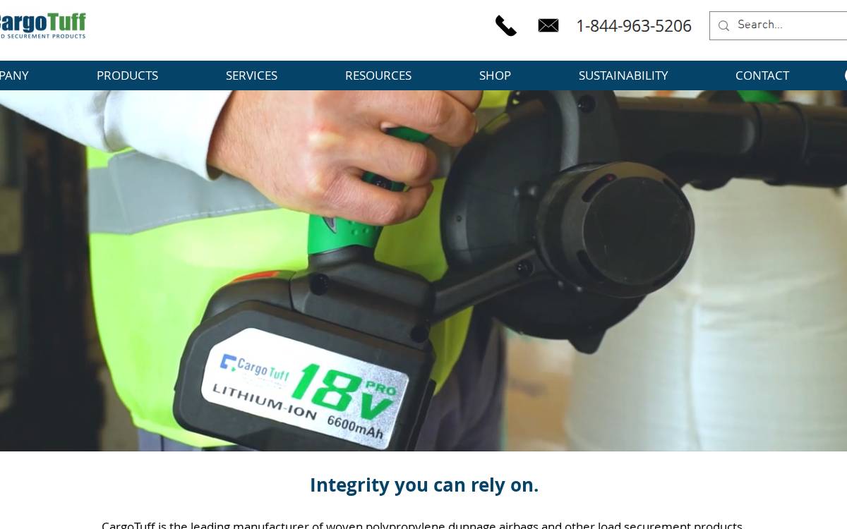Cargotuff website preview