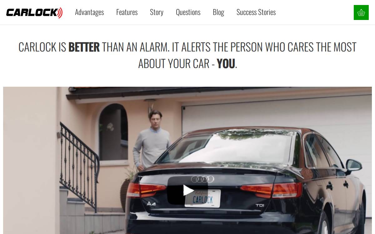 CarLock website preview