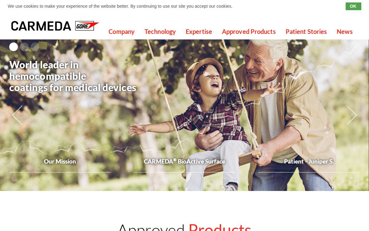 Carmeda AB website preview