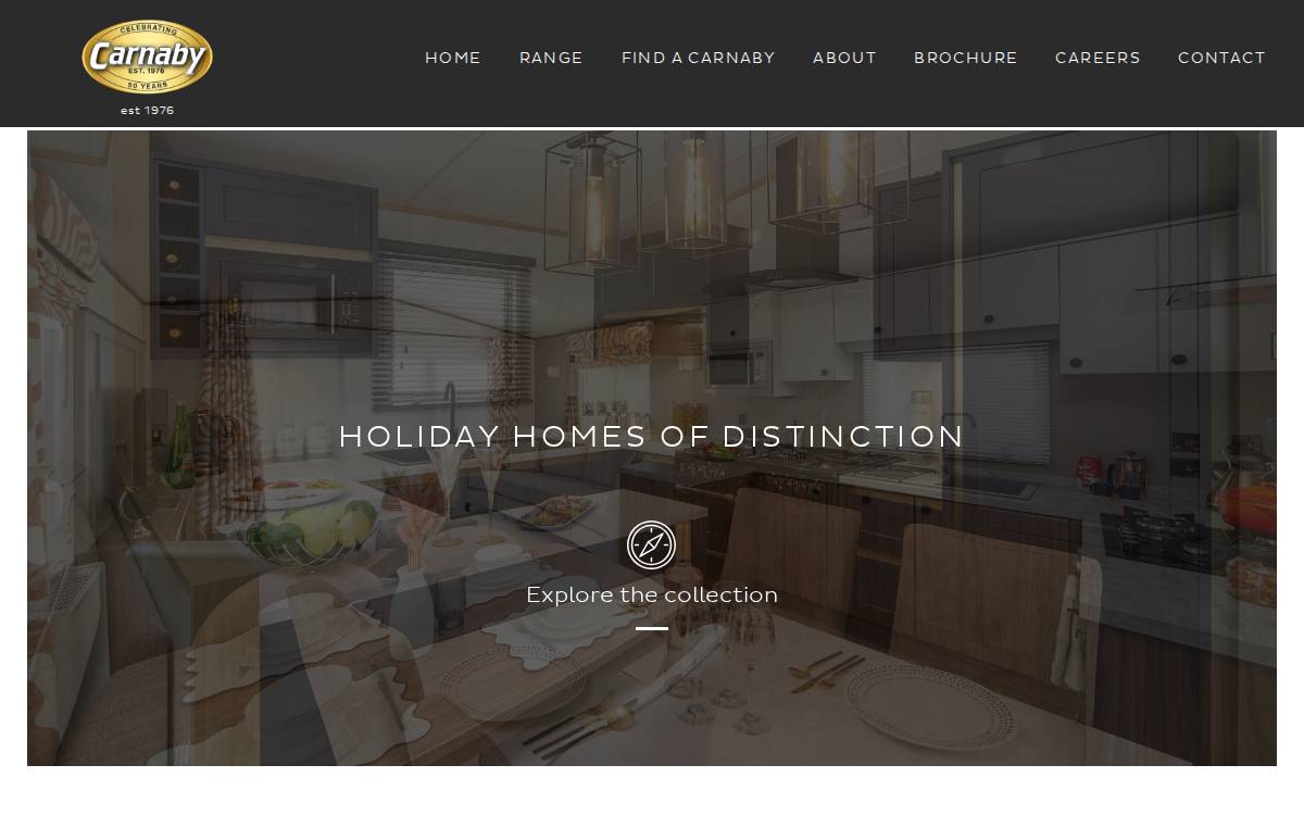 Carnaby Caravans website preview