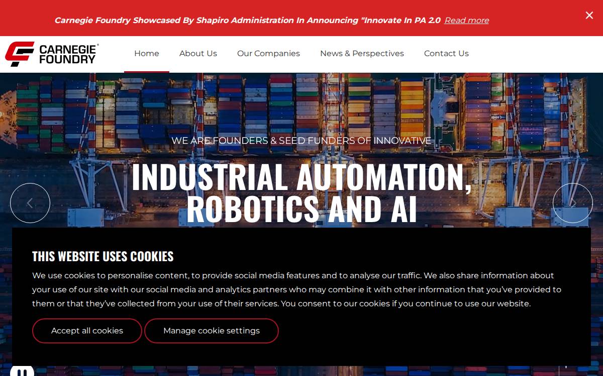 Carnegie Foundry website preview
