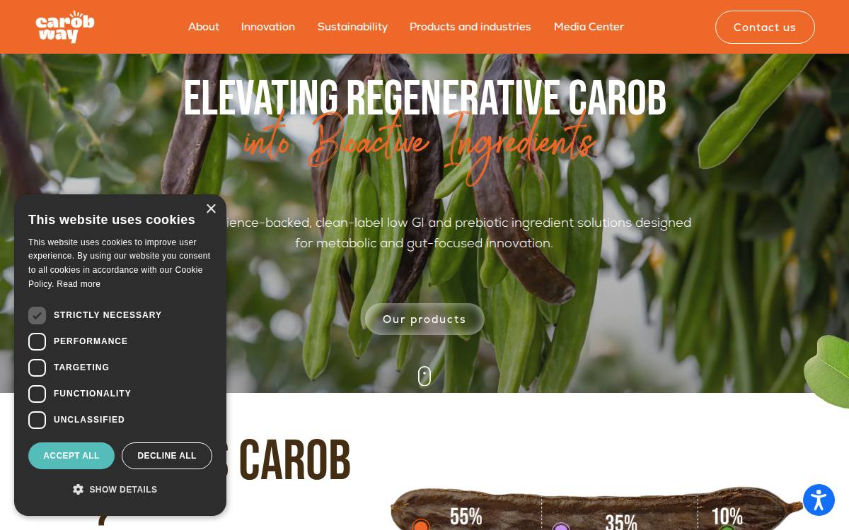 Carobway website preview