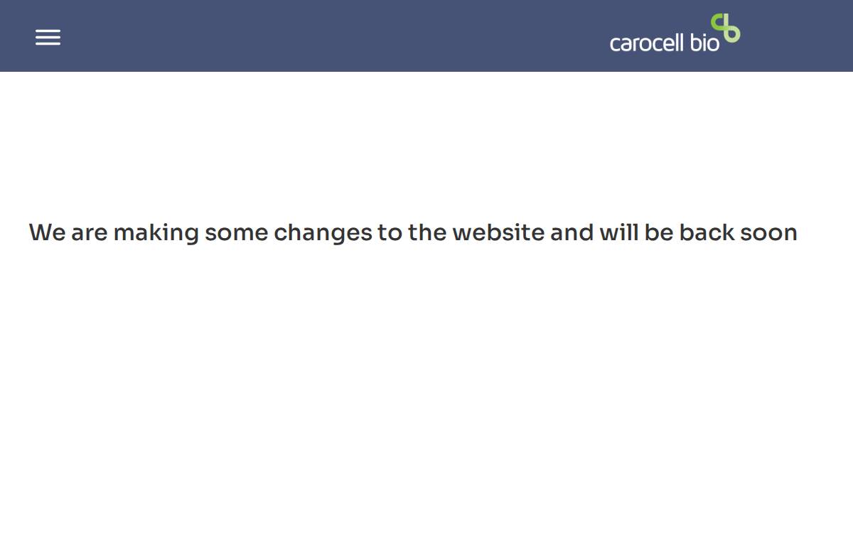 Carocellbio website preview