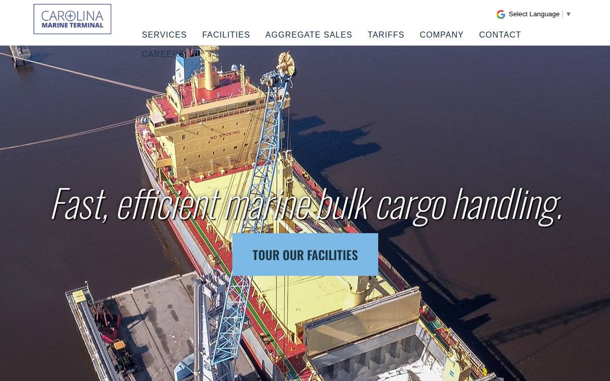 Carolina Marine Terminal website preview