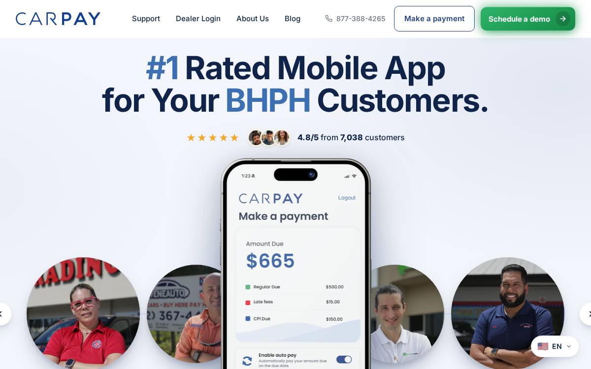 CarPay website preview