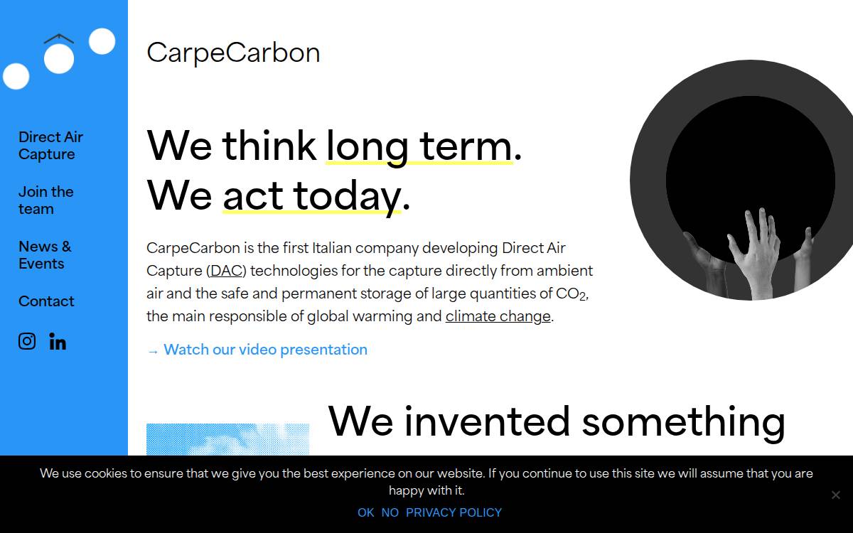 Carpe Carbon website preview