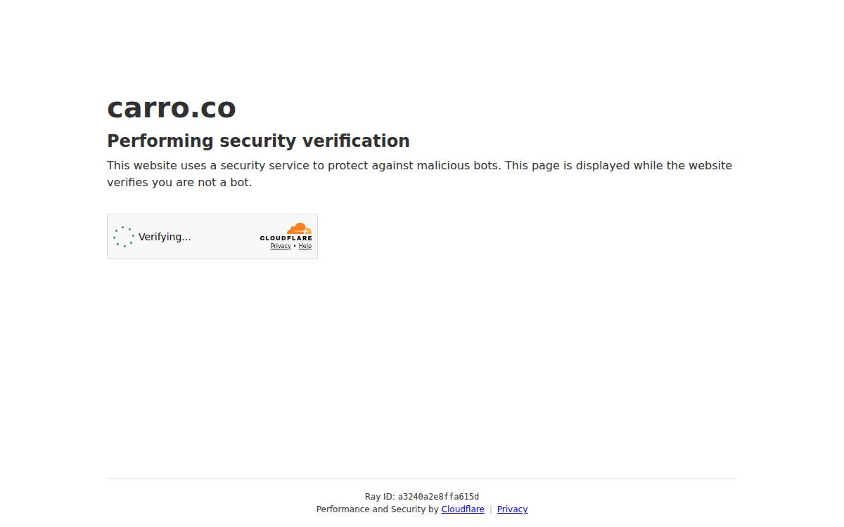 Carro website preview
