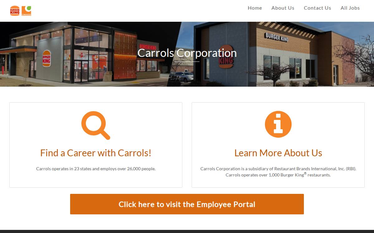 Carrols website preview