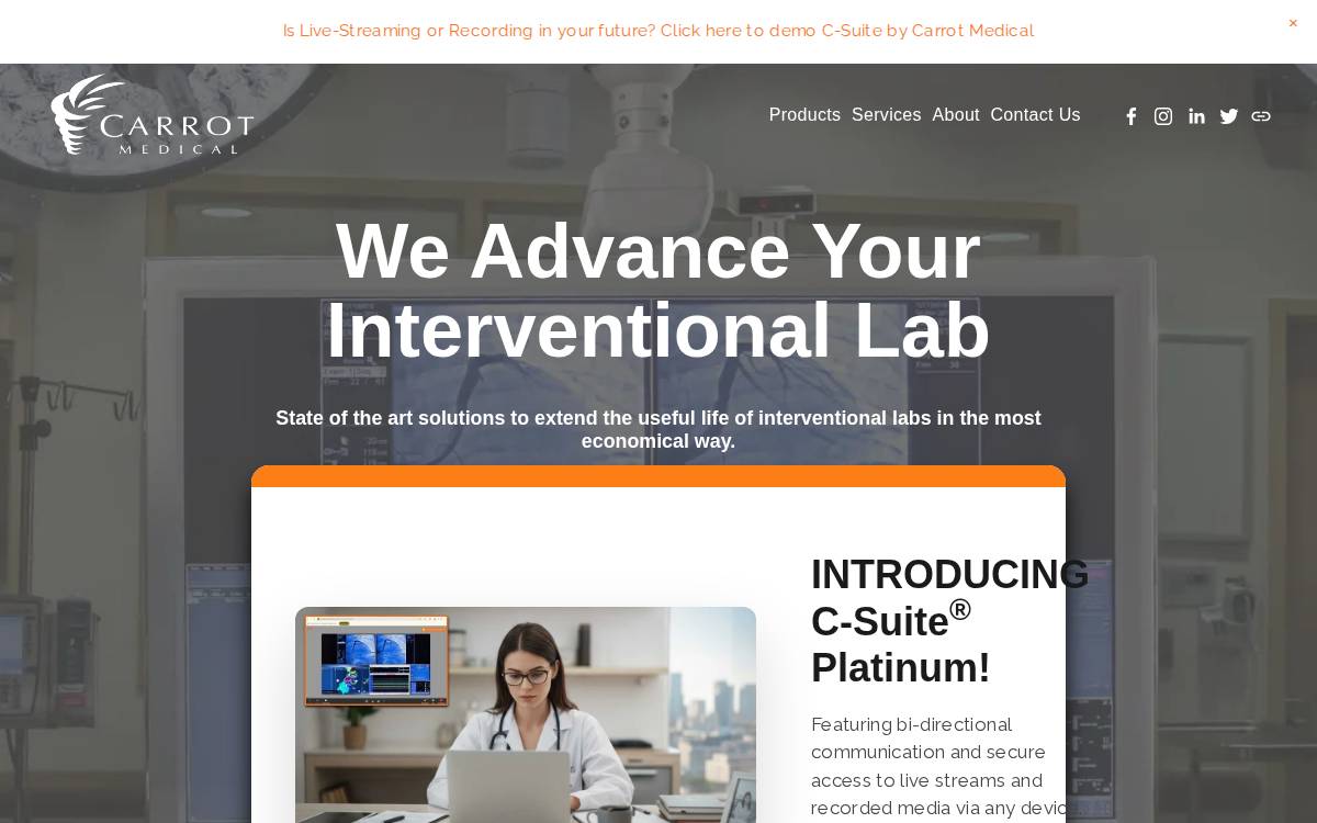 Carrotmedical website preview