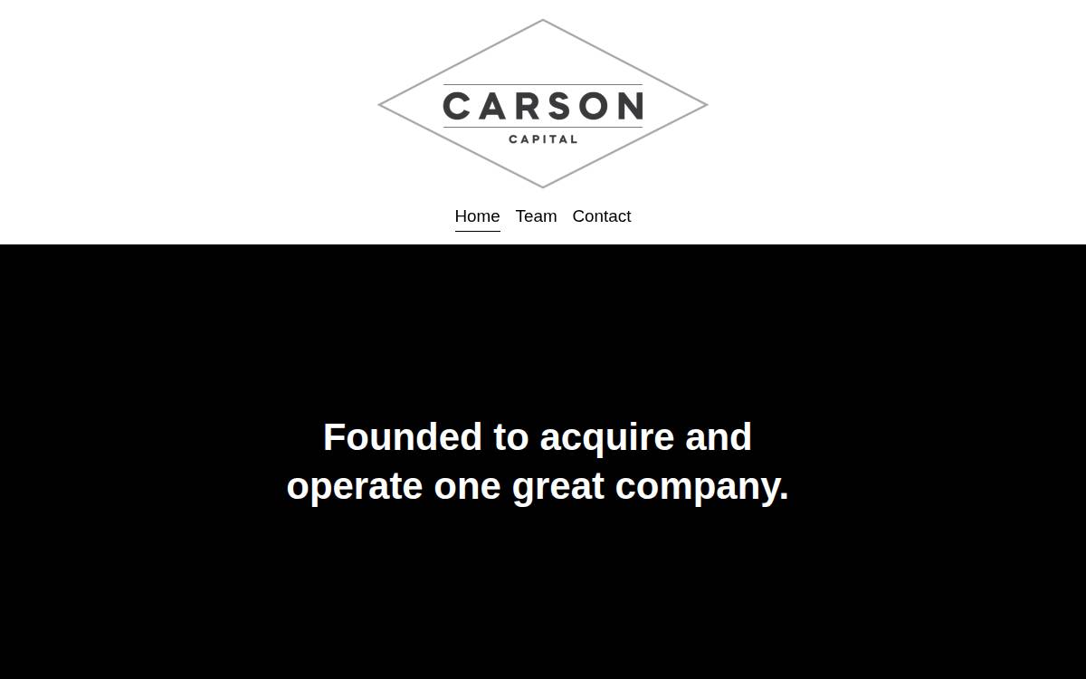 Carson Capital website preview