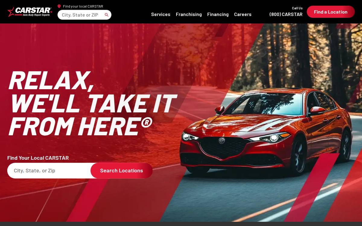 Carstar website preview