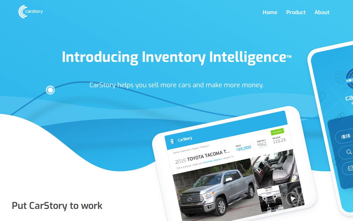 CarStory website preview