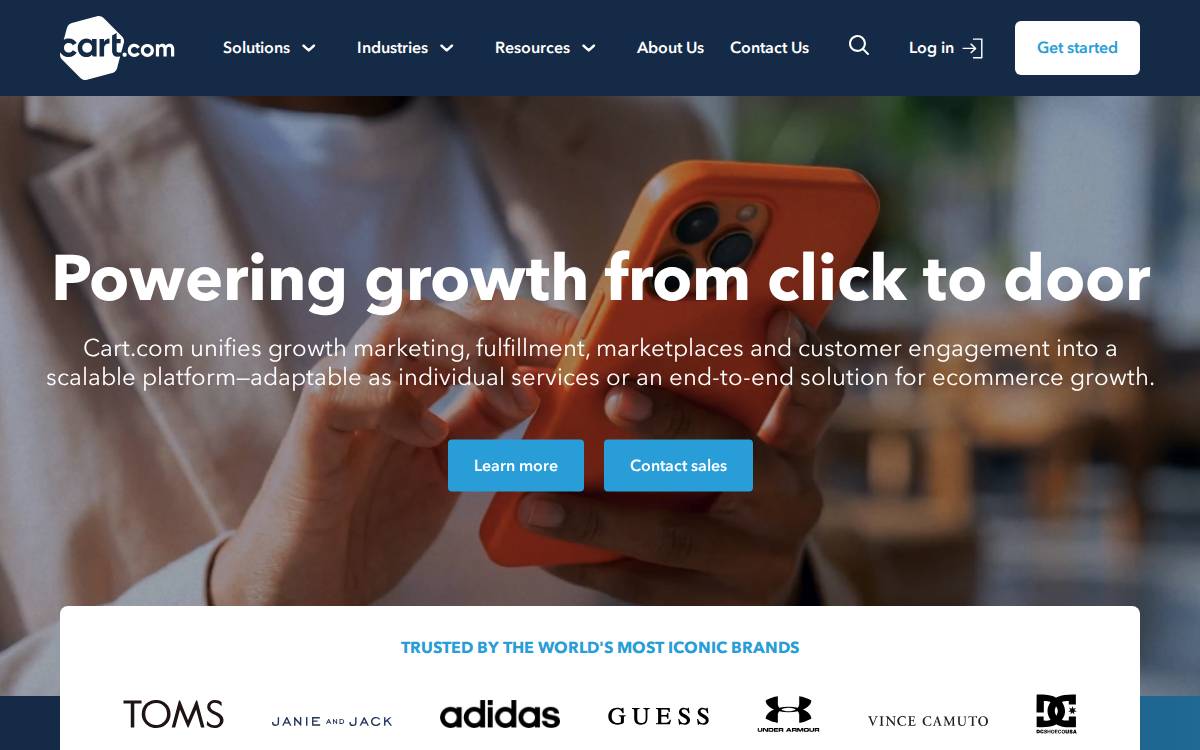 Cart Com website preview