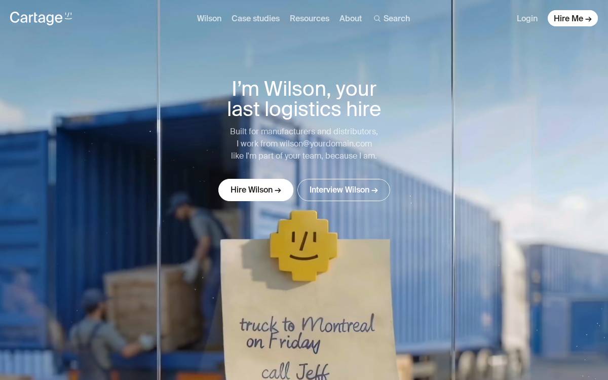 Cartage website preview