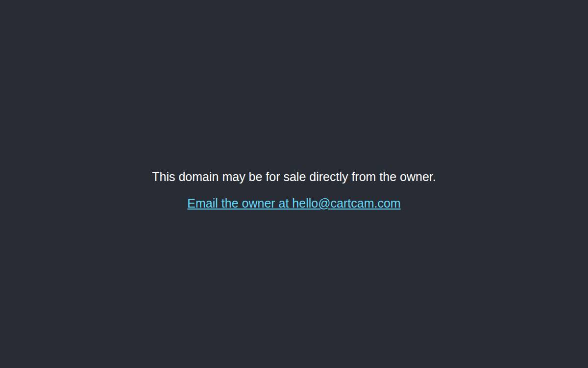 Cartcam website preview