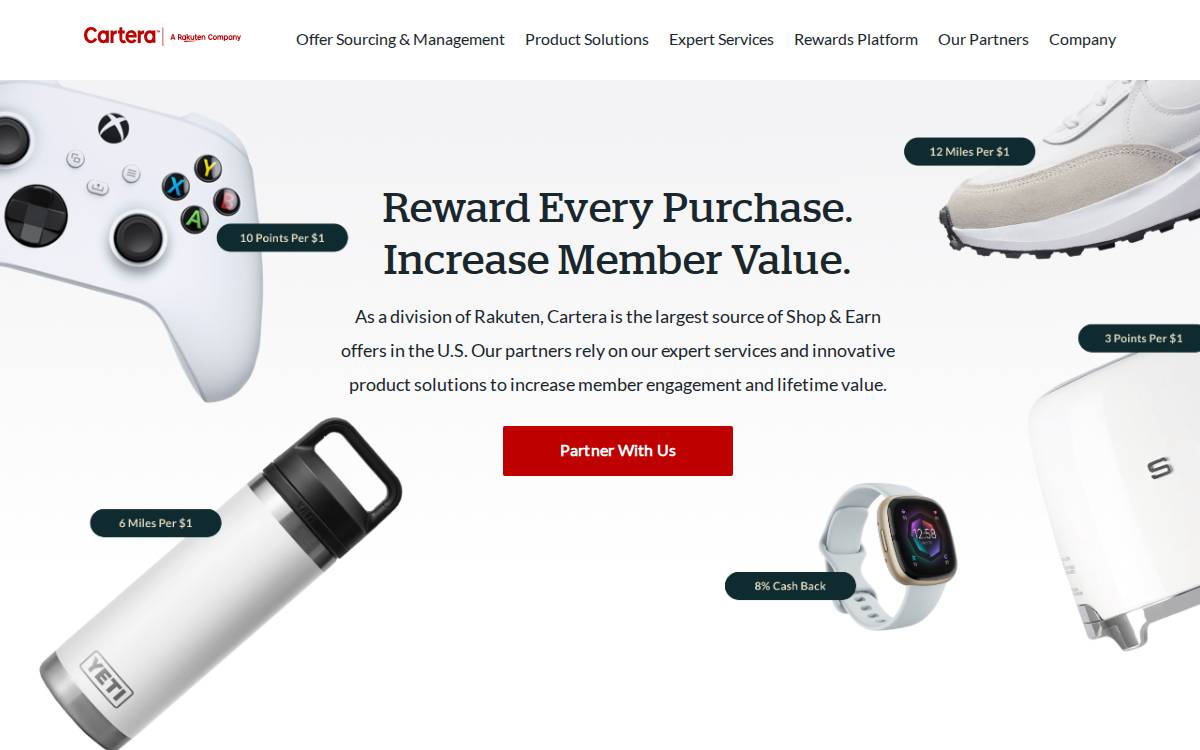 Cartera website preview