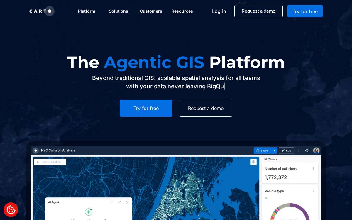 Cartodb Inc website preview