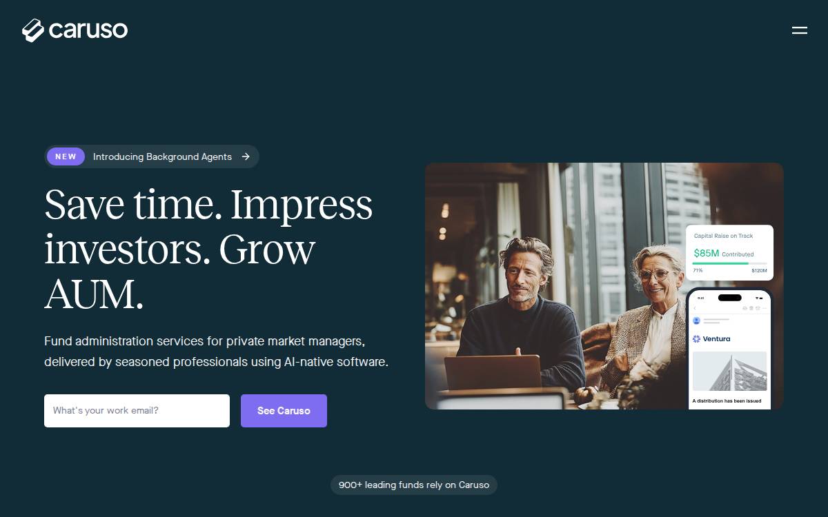 Caruso website preview