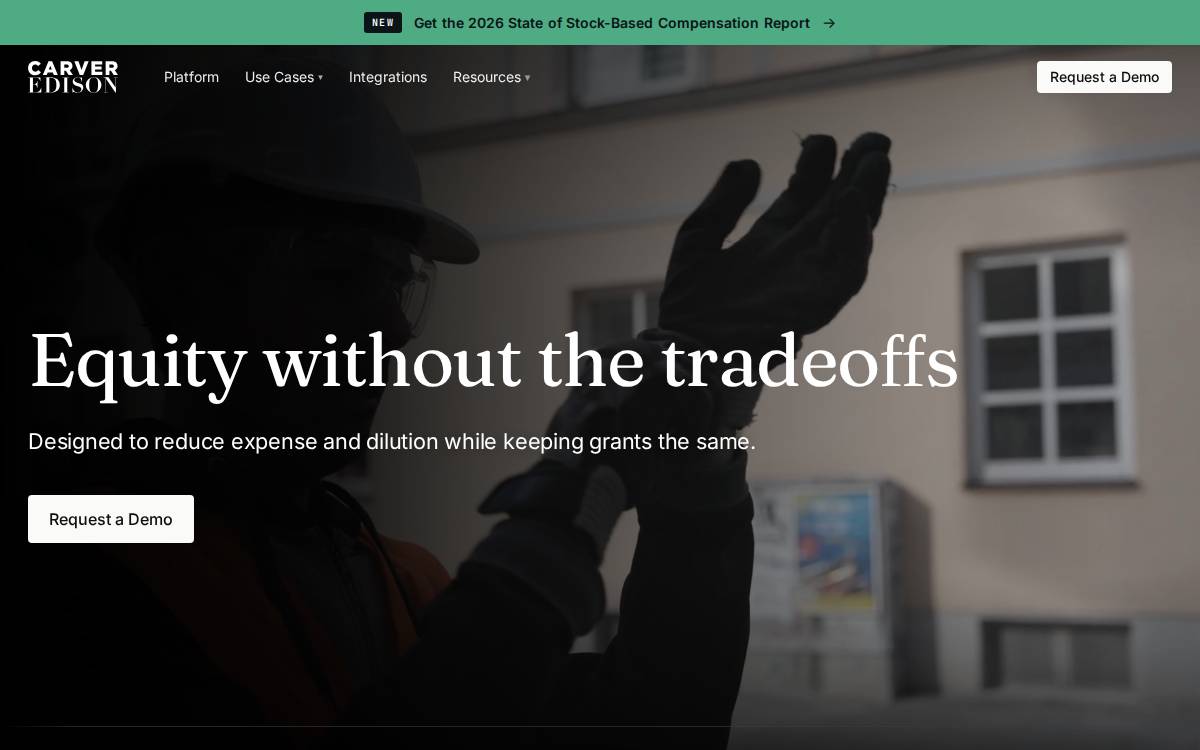 Carver Edison website preview