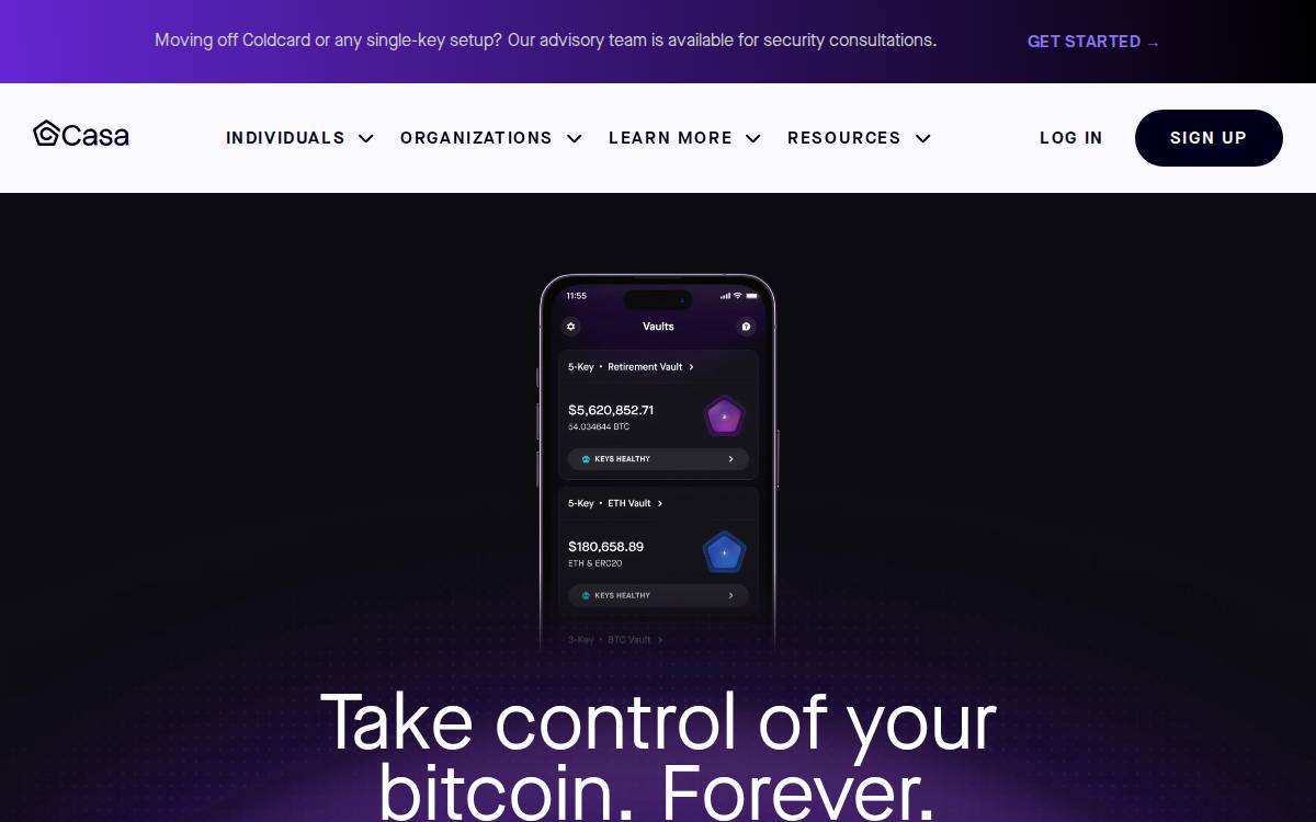 Casa website preview