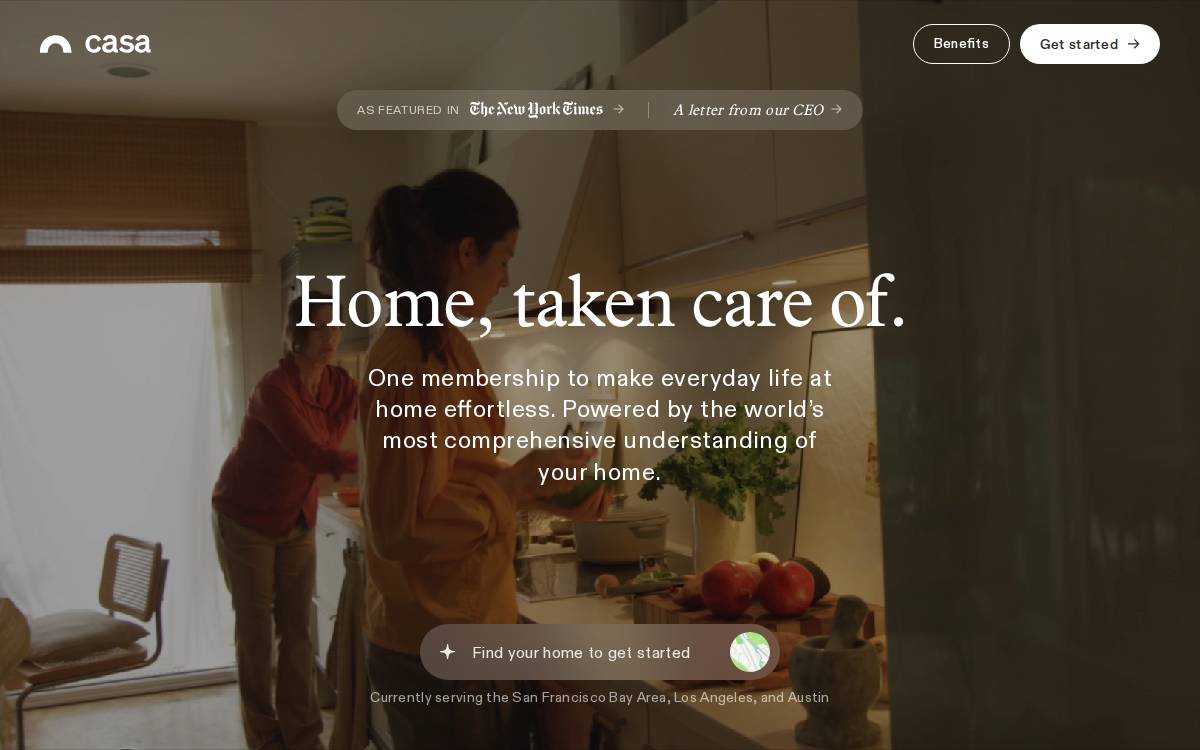 Casa website preview