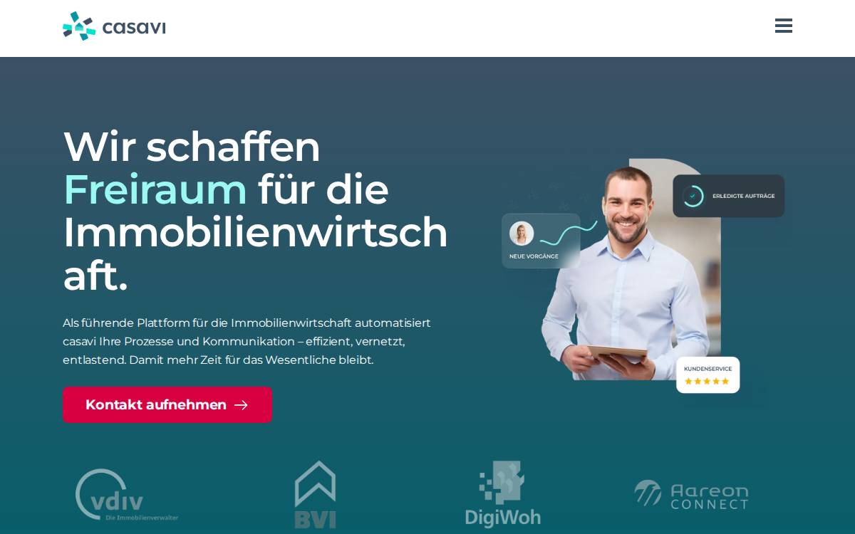 casavi website preview