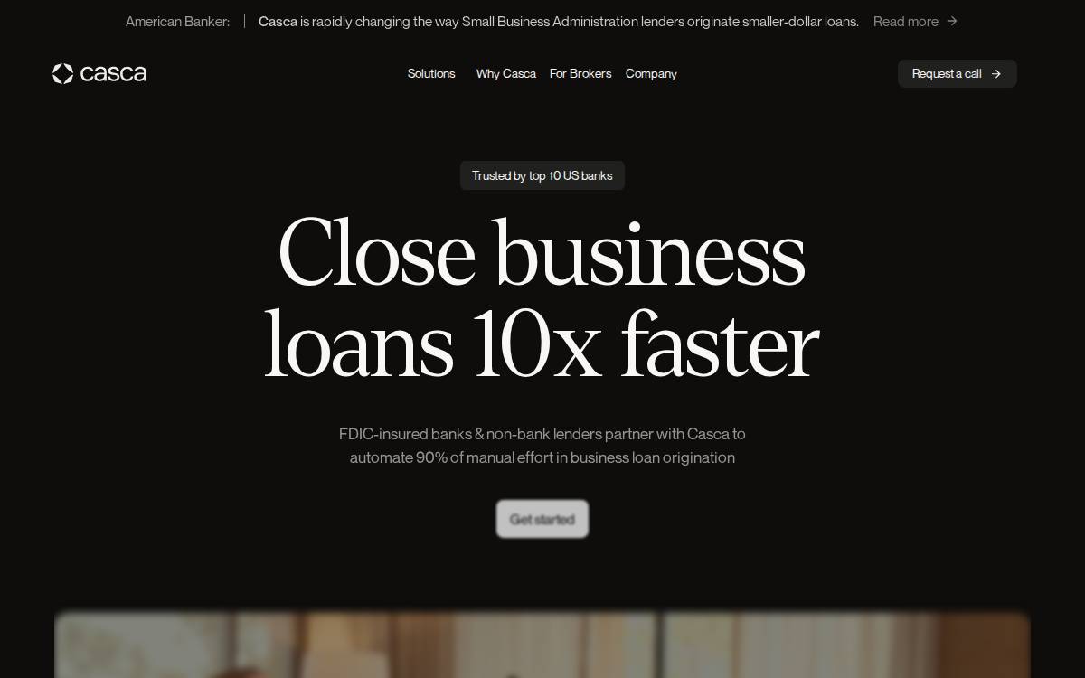 Casca website preview