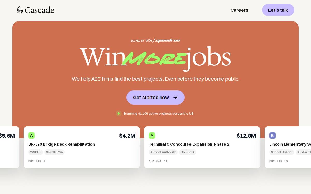Cascade website preview
