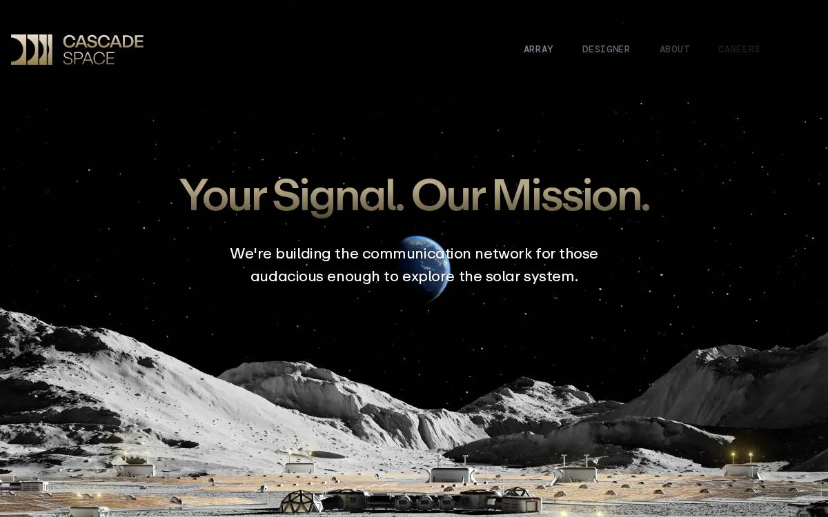 Cascade Space website preview