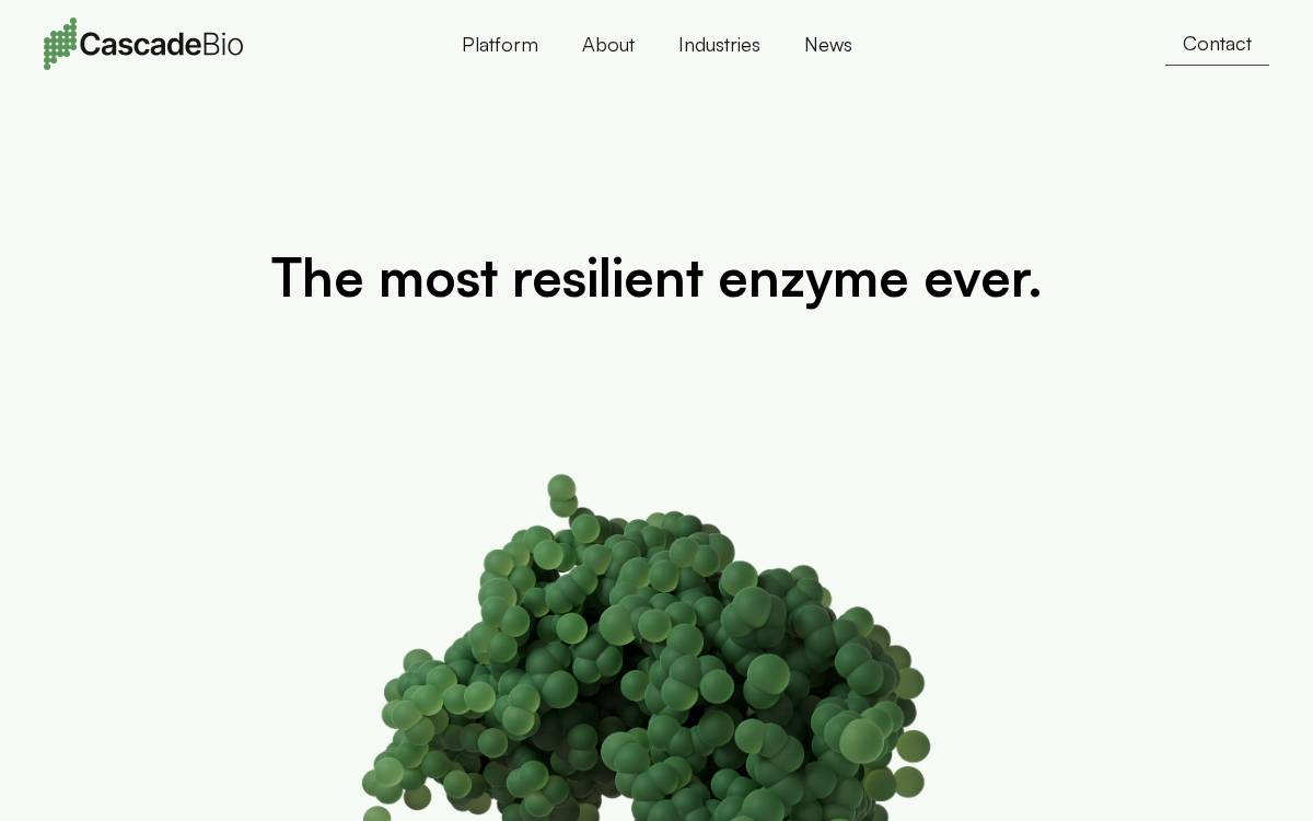 CASCADE BIO website preview