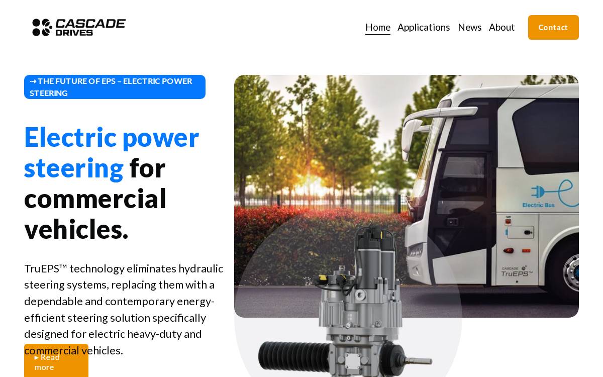 Cascade Drives website preview