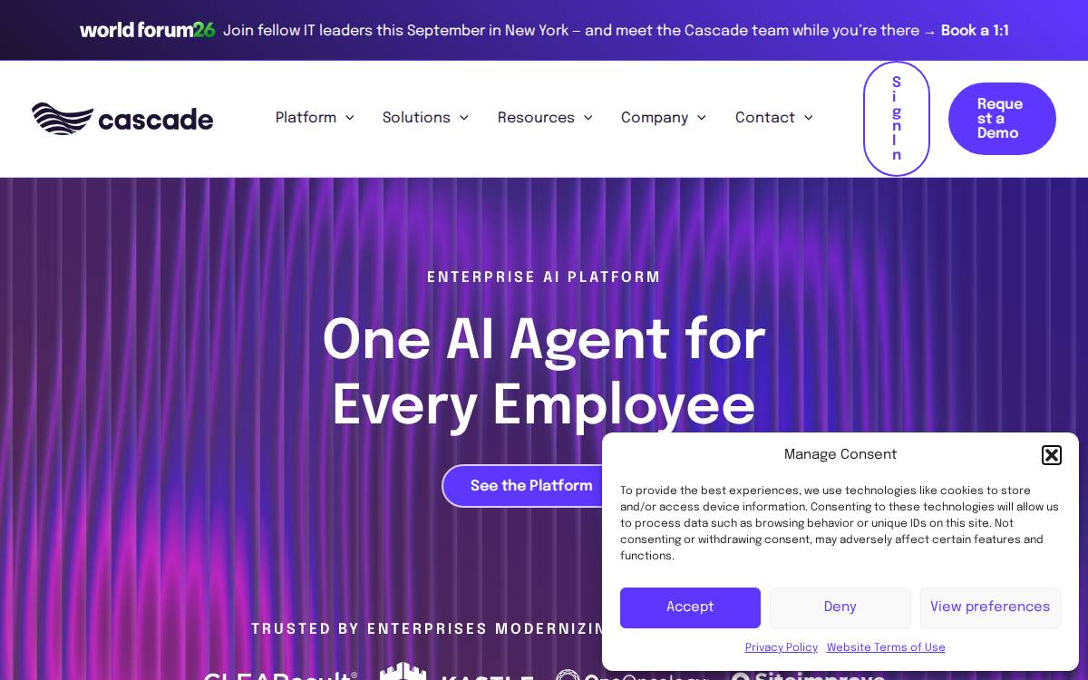 Cascadehealth website preview