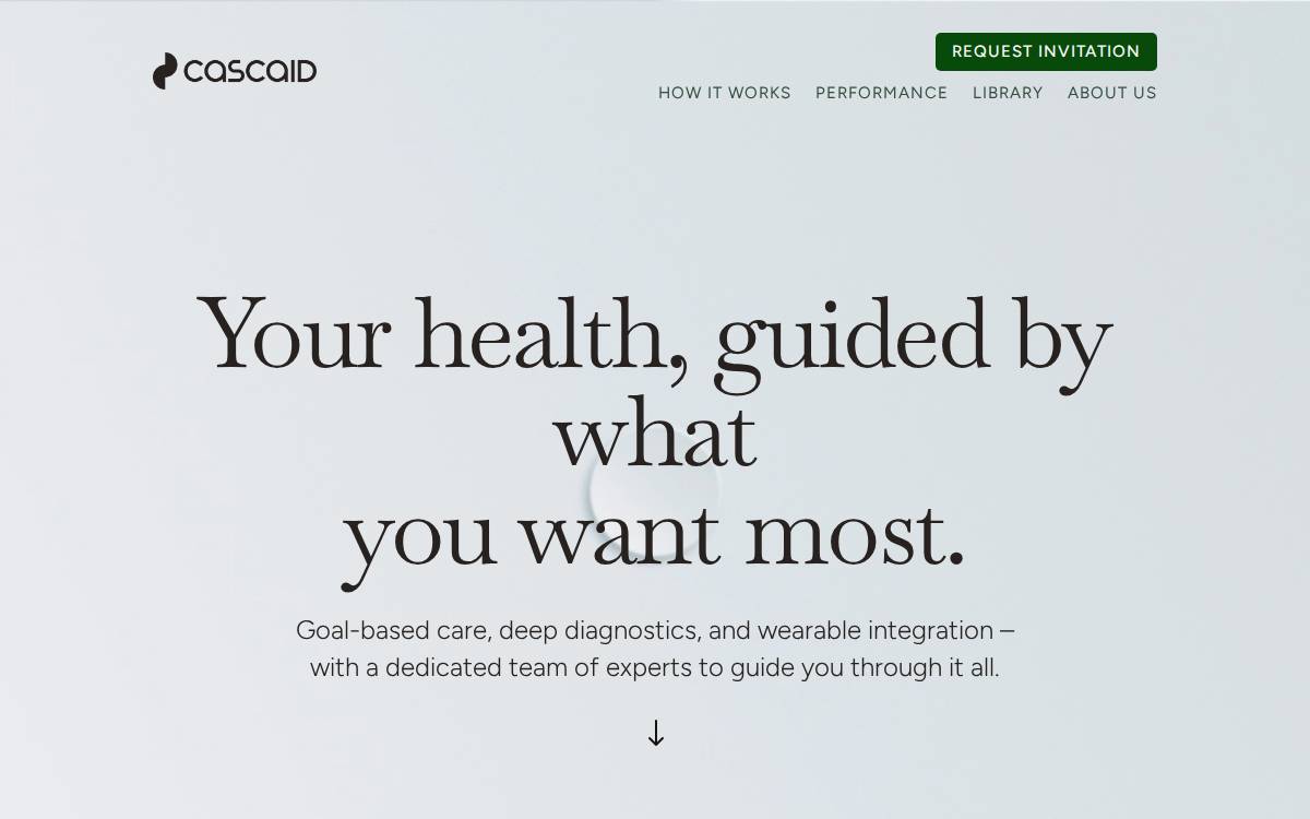 Cascaid Health website preview