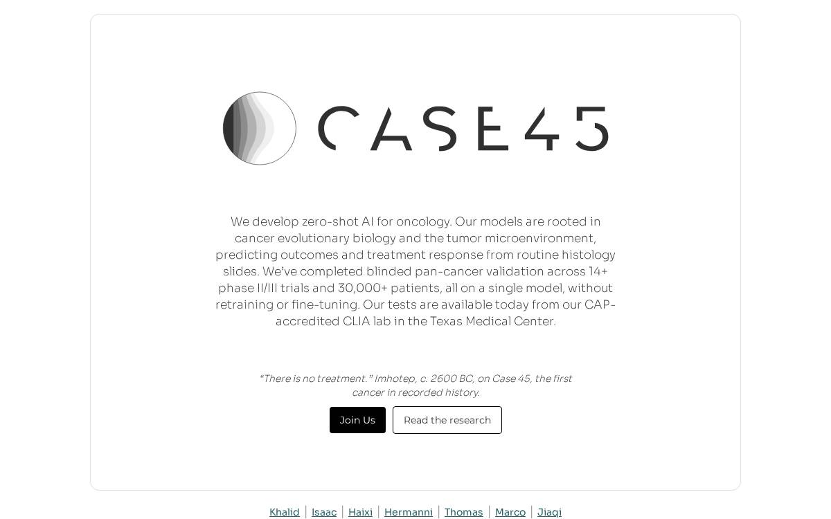 Case 45 website preview