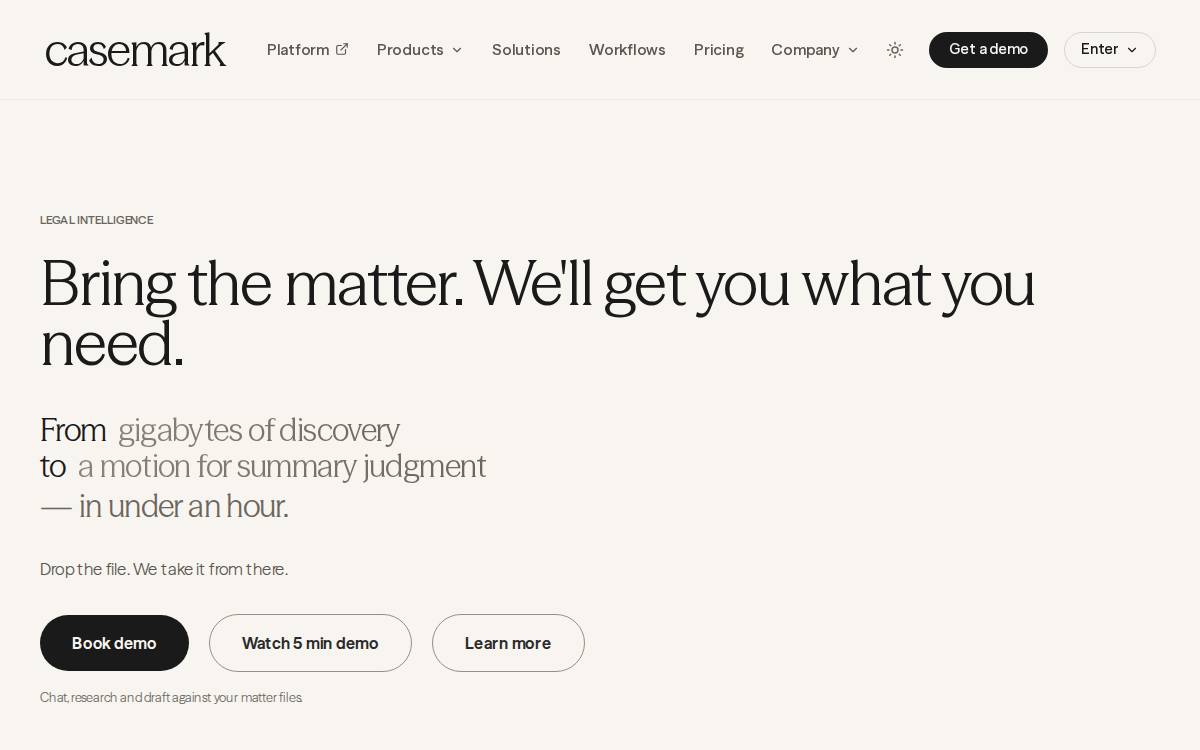 Casemark website preview