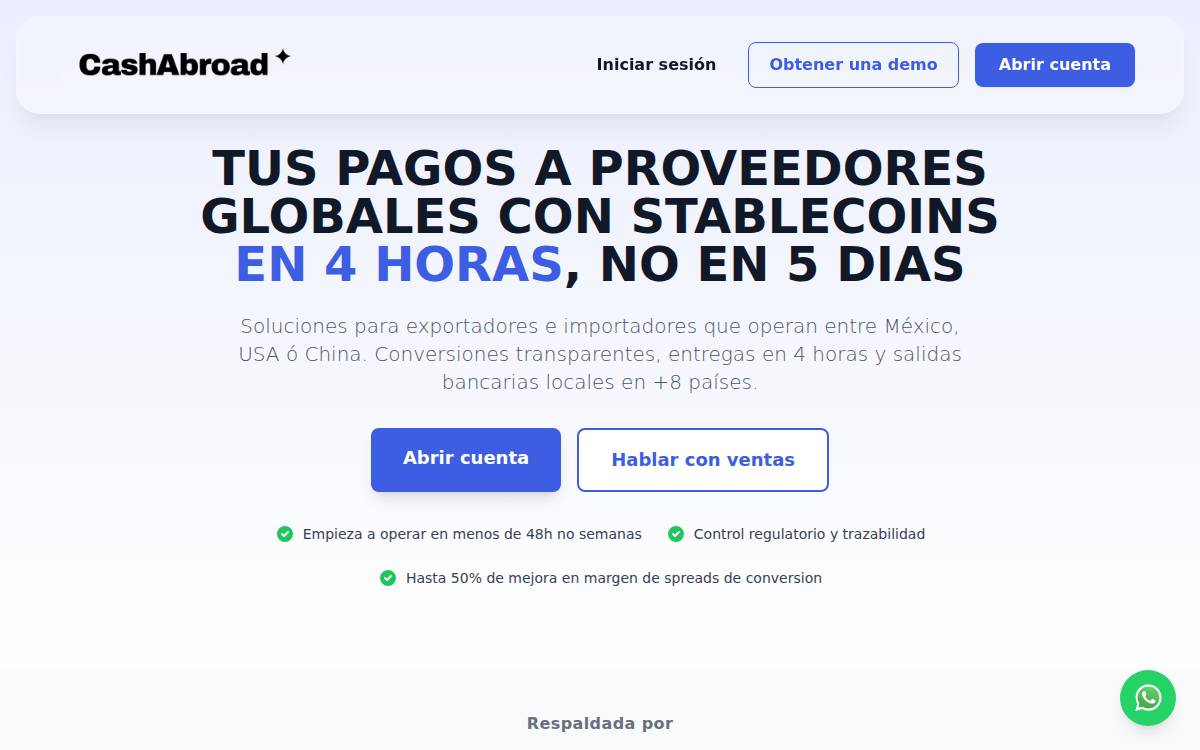 Cash Abroad website preview