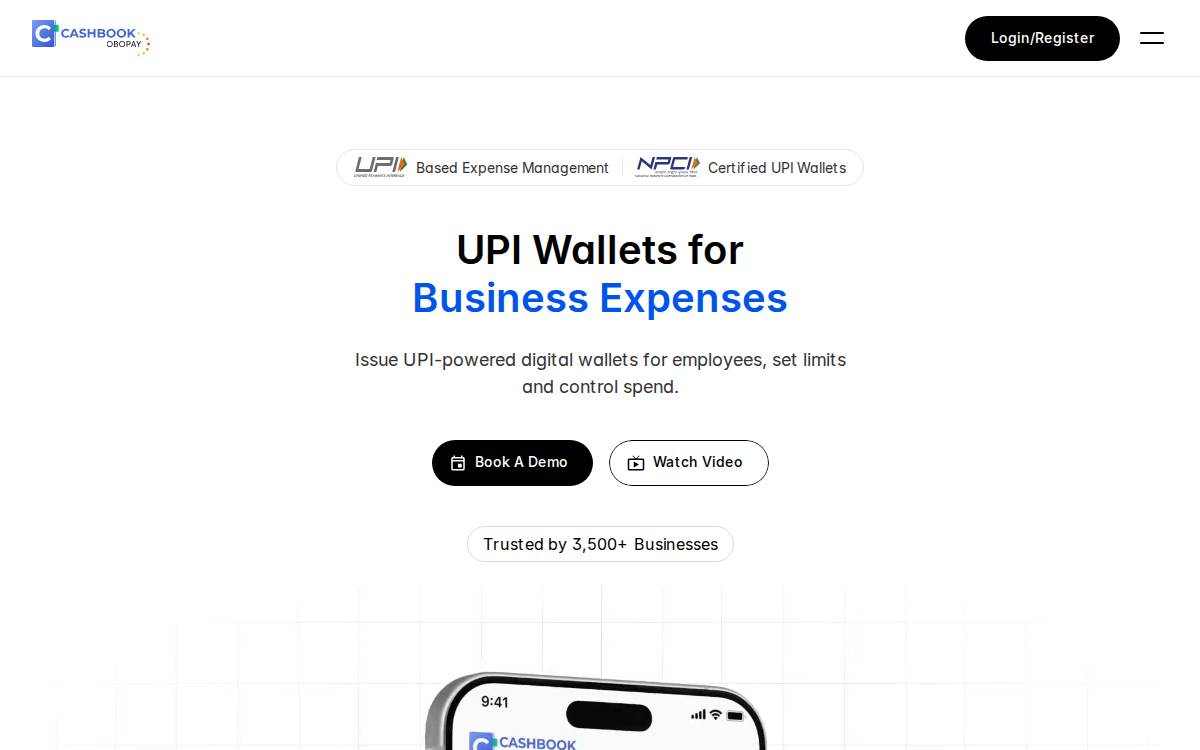 CashBook website preview