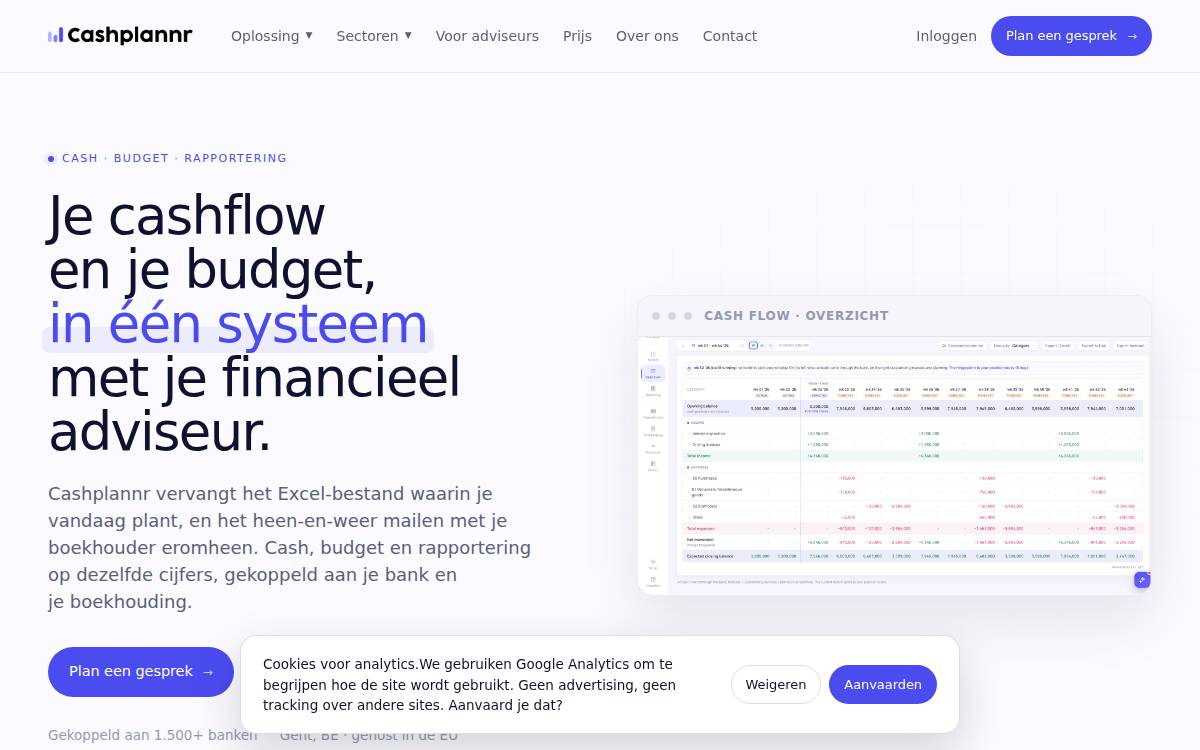 Cashplannr website preview