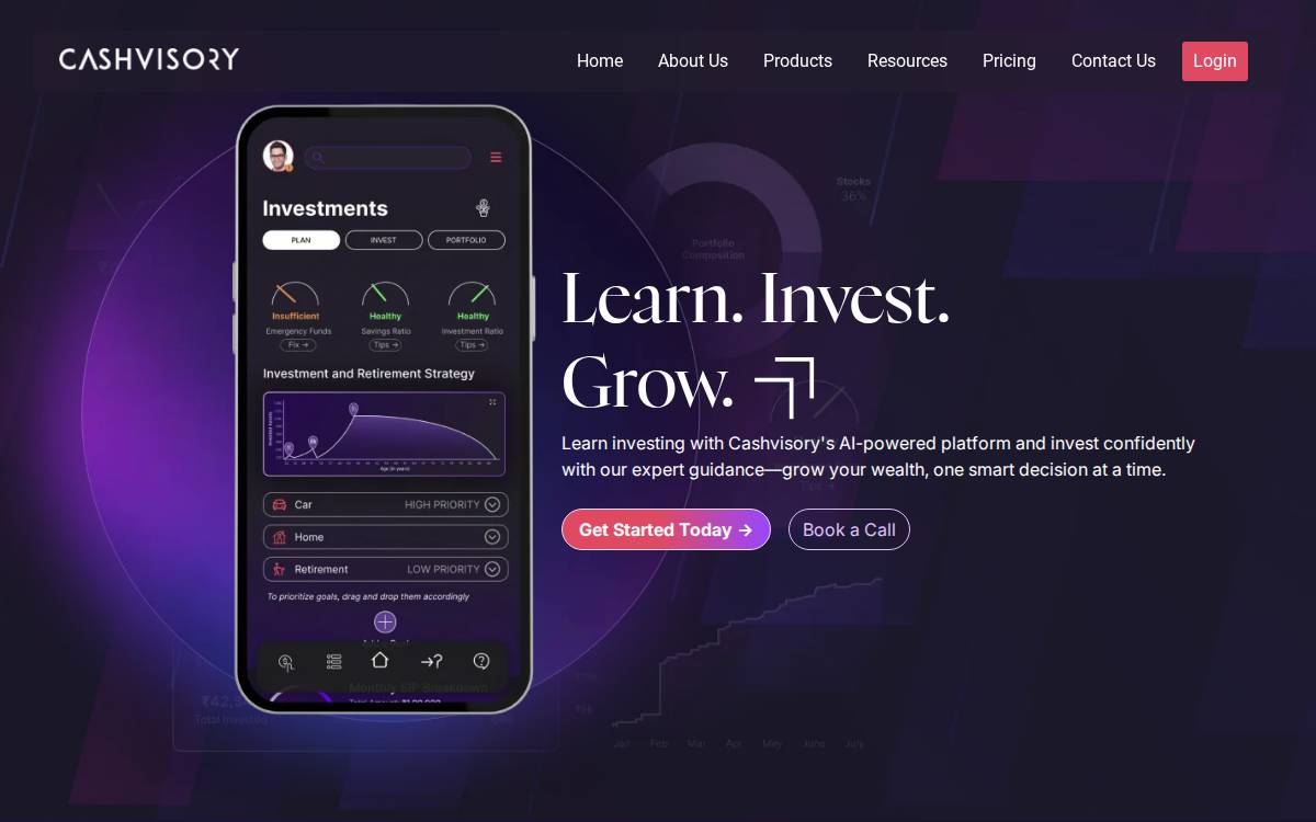 Cashvisory website preview