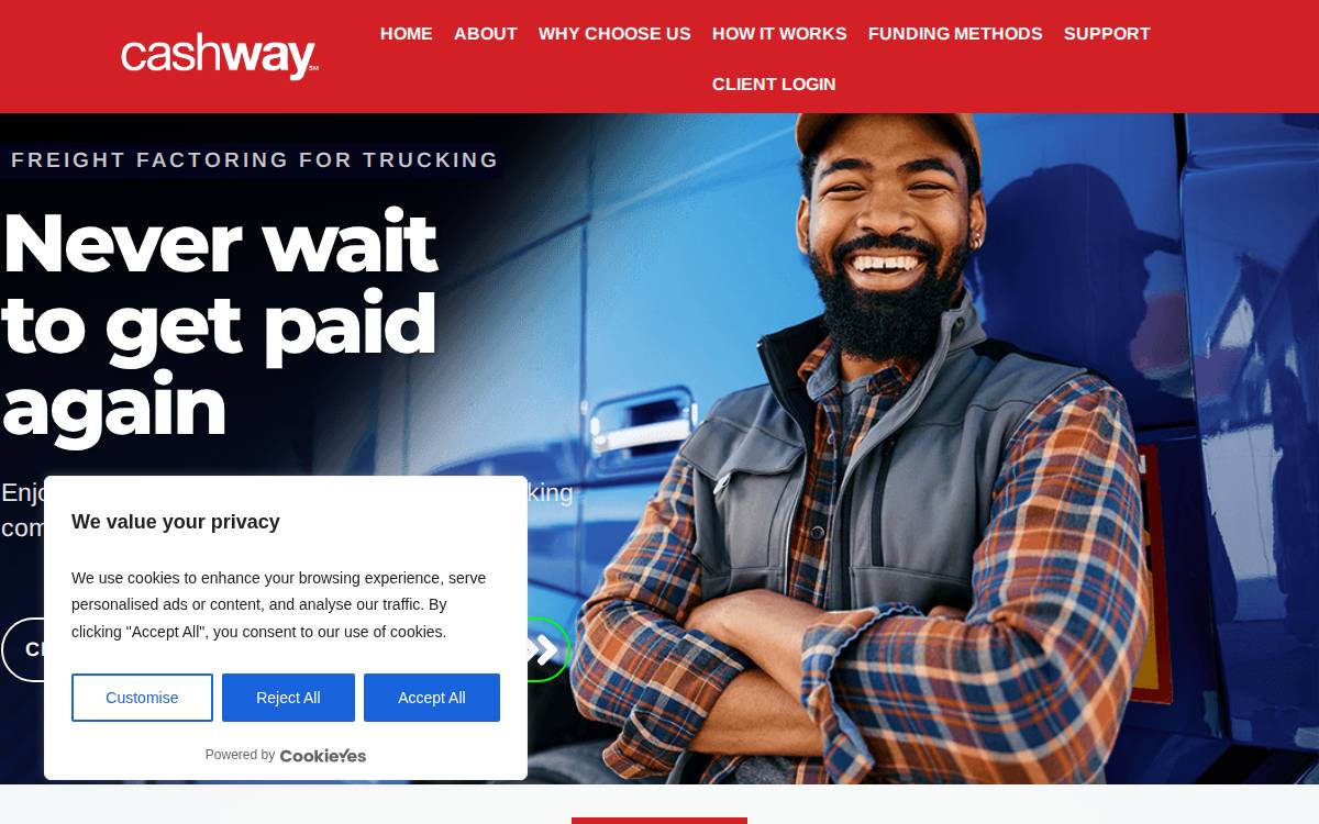 Cashwayfunding website preview