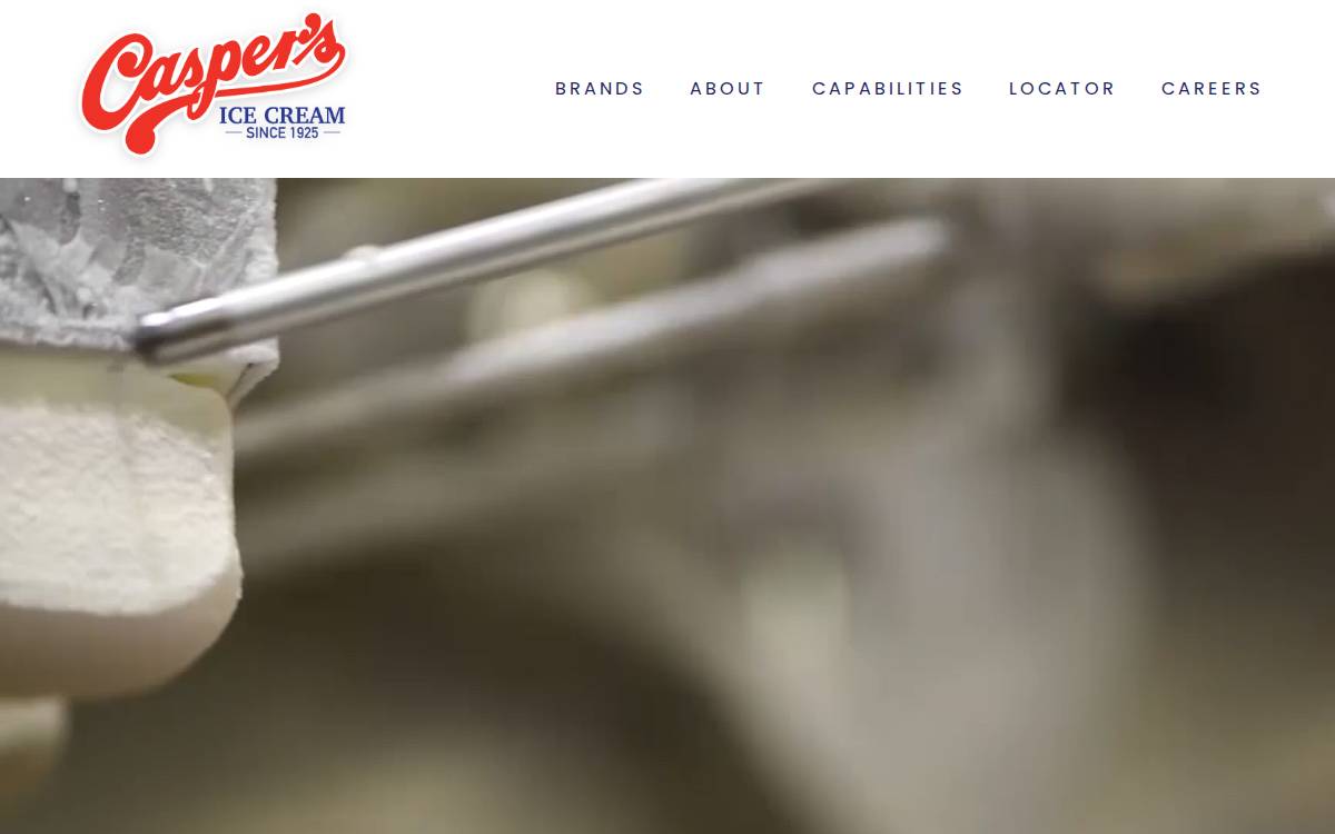 Casper's website preview