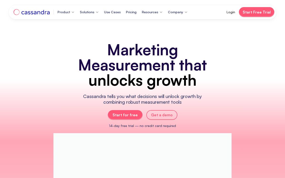 Cassandra website preview
