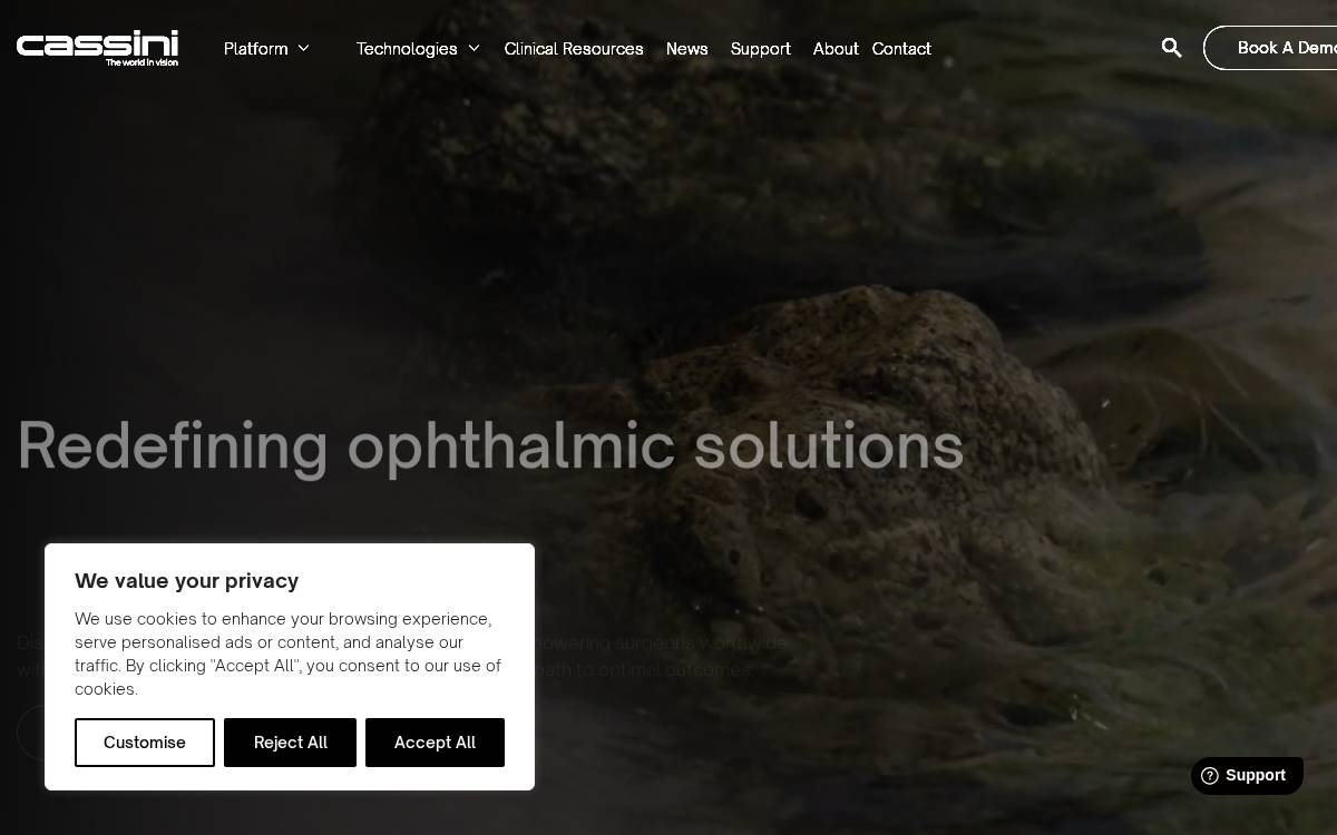 Cassini Technologies website preview