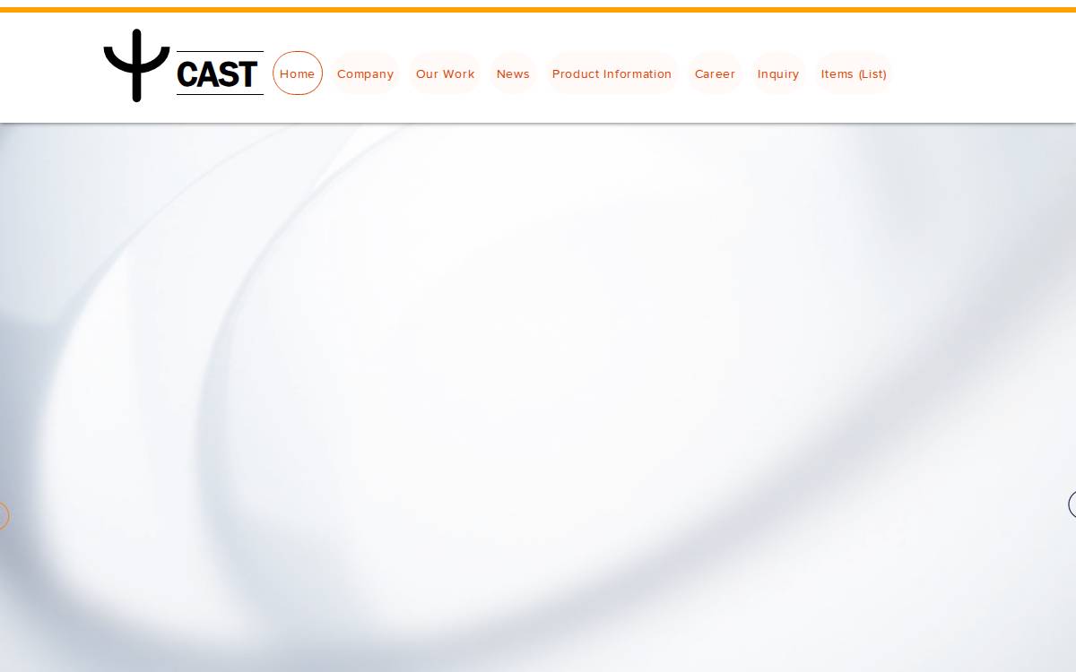 Cast Sensing website preview