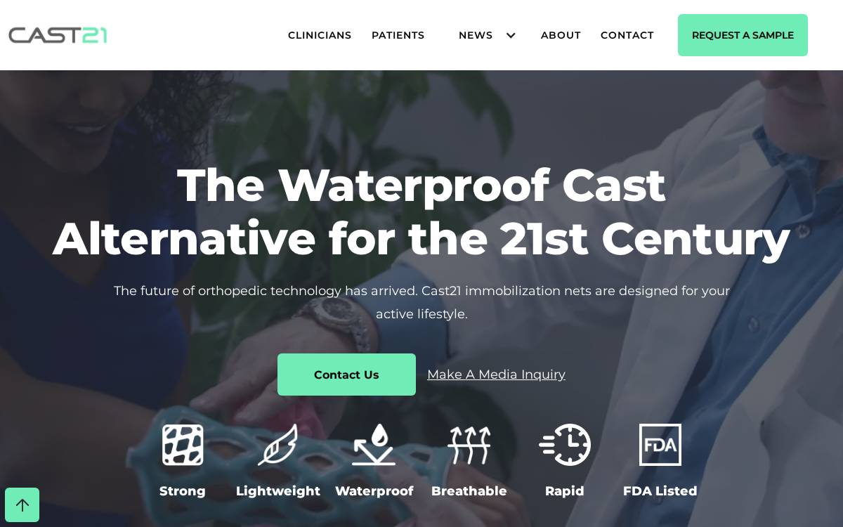 Cast21 website preview