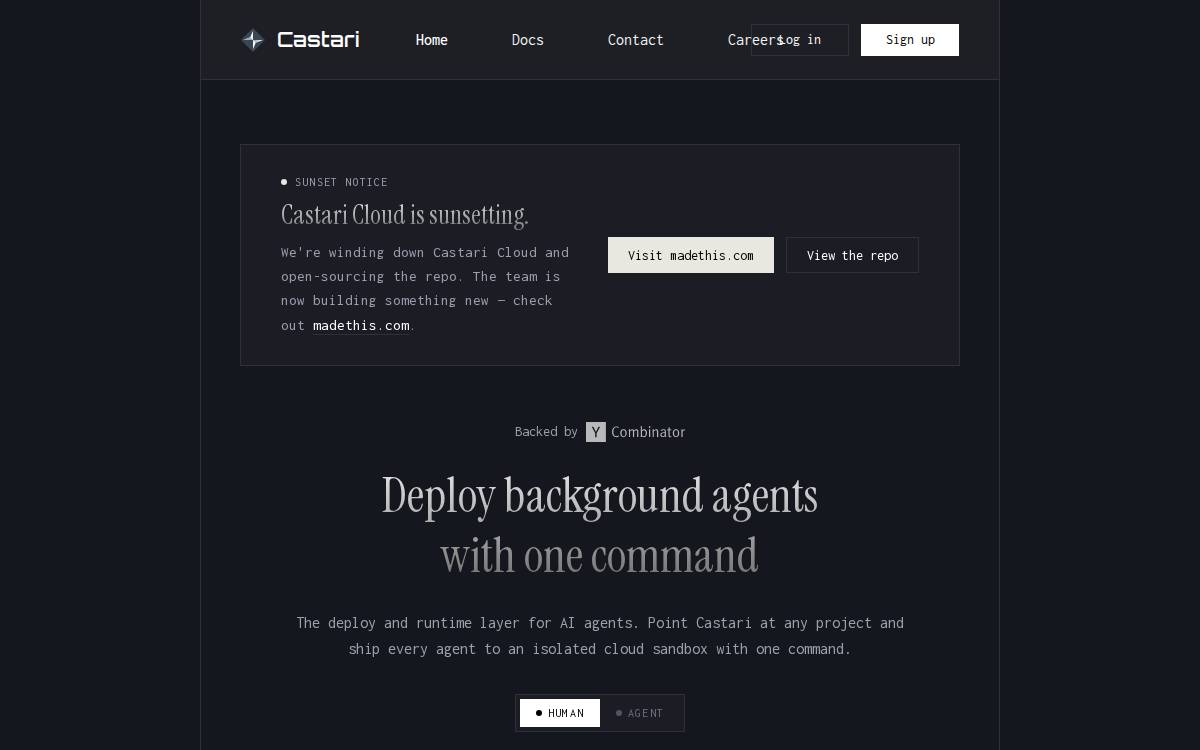 Castari website preview