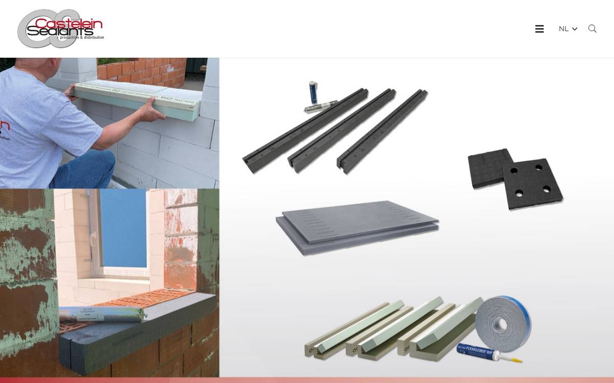 Castelein Sealants website preview