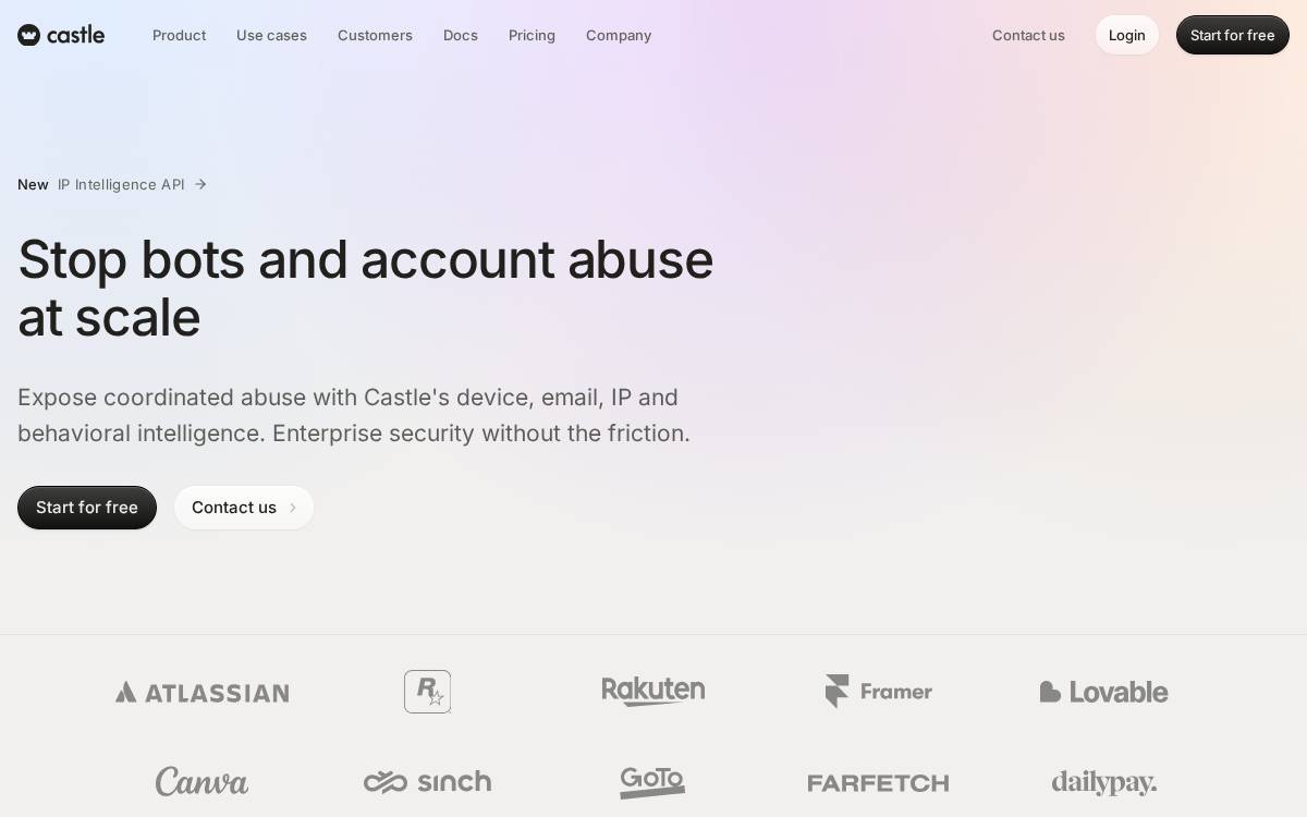 Castle website preview
